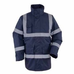 REFLEKTÖRLÜ LACİVERT İŞÇİ PARKASI