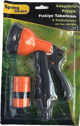 ADAPTÖRLÜ PLASTİK FİSKİYE TABANCASI 8 FONKSİYONLU