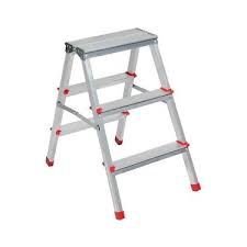 ALÜMİNYUM ÇİFT ÇIKIŞLI MERDİVEN 3 BASAMAK