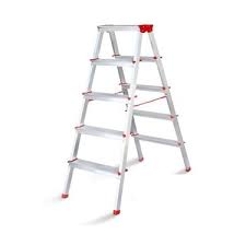 ALÜMİNYUM ÇİFT ÇIKIŞLI MERDİVEN 5 BASAMAK