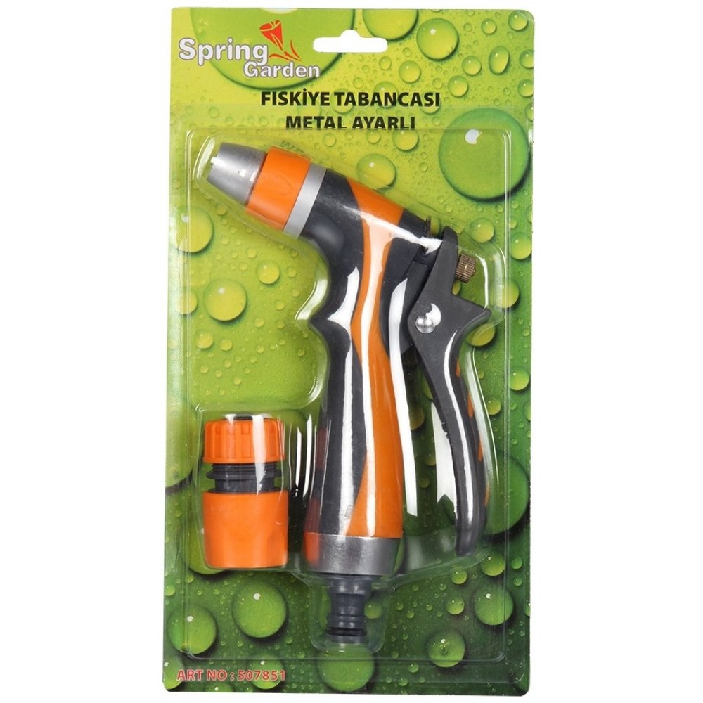Spring Garden Alüminyum Bahçe Teras Araç Yıkama Fıskiye Tabancası Ayarlı 507851