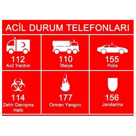 ACİL DURUM TELEFONLARI