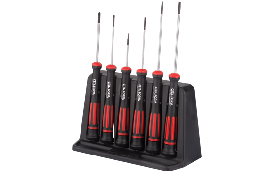 H99-12-06 6 Parça Elektronikçi Tornavida Takımı - Düz/Yıldız