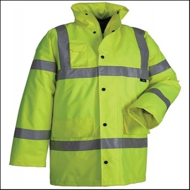 REFLEKTÖRLÜ YEŞİL İŞÇİ PARKASI